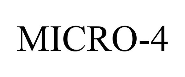 Trademark Logo MICRO-4