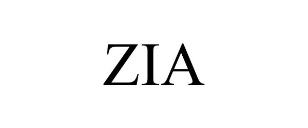 Trademark Logo ZIA