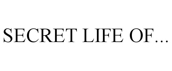Trademark Logo SECRET LIFE OF...