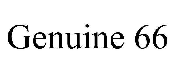 Trademark Logo GENUINE 66