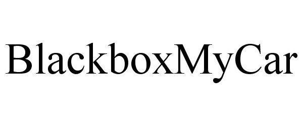 Trademark Logo BLACKBOXMYCAR