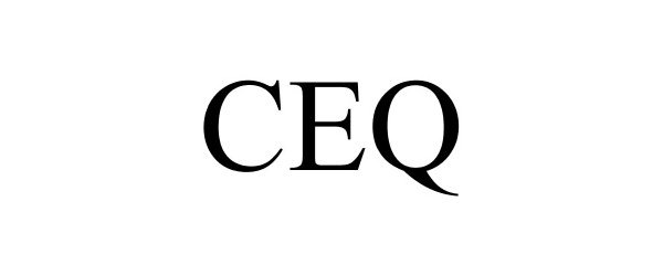 Trademark Logo CEQ