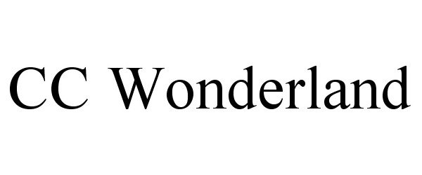 Trademark Logo CC WONDERLAND