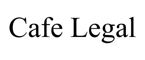 Trademark Logo CAFE LEGAL