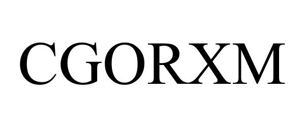 Trademark Logo CGORXM