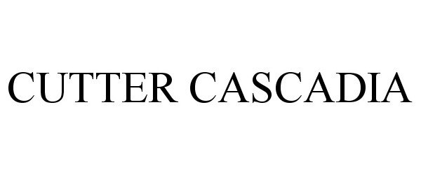 Trademark Logo CUTTER CASCADIA