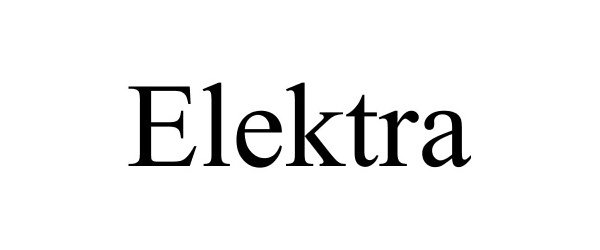 Trademark Logo ELEKTRA