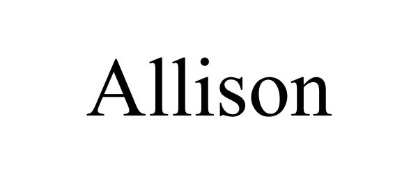 Trademark Logo ALLISON