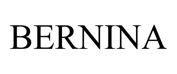 Trademark Logo BERNINA