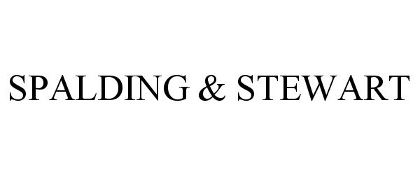 Trademark Logo SPALDING & STEWART