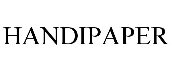 Trademark Logo HANDIPAPER