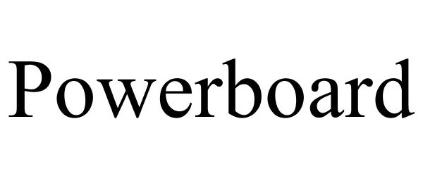 Trademark Logo POWERBOARD