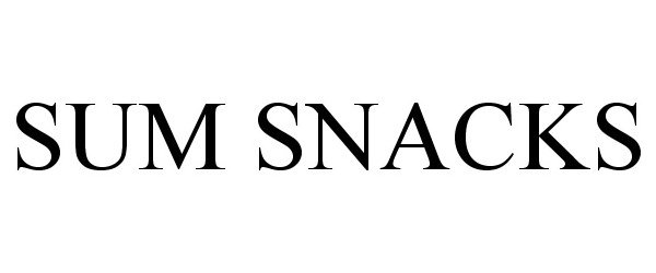 Trademark Logo SUM SNACKS