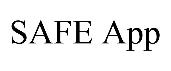 Trademark Logo SAFE APP