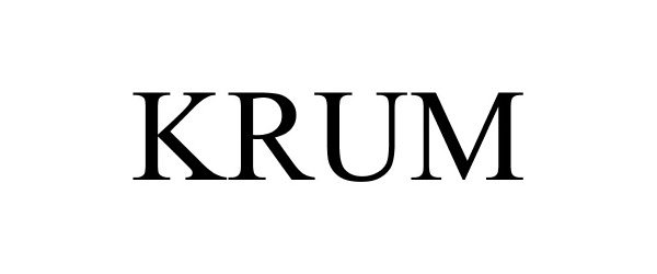 Trademark Logo KRUM