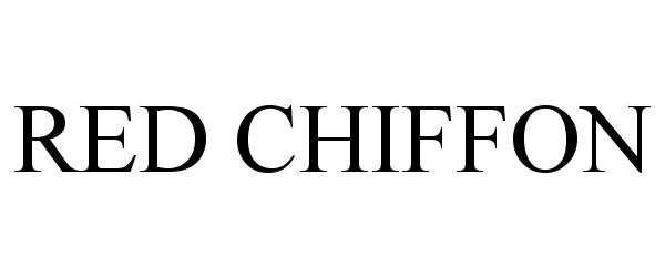 Trademark Logo RED CHIFFON