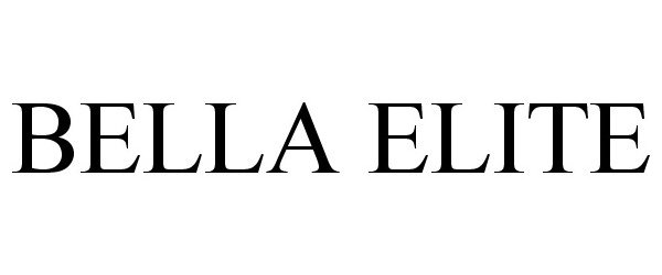 Trademark Logo BELLA ELITE