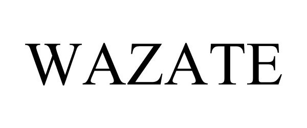 Trademark Logo WAZATE
