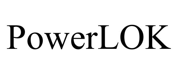 Trademark Logo POWERLOK