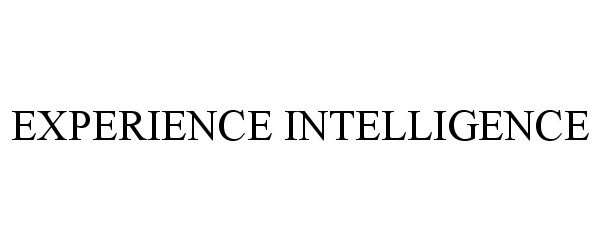  EXPERIENCE INTELLIGENCE