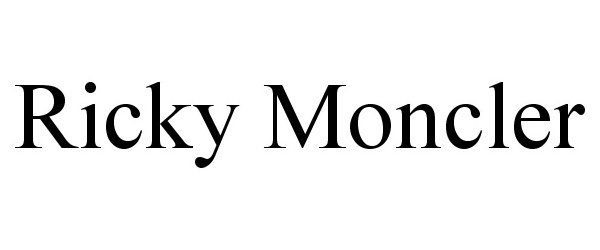 Trademark Logo RICKY MONCLER