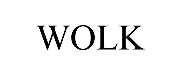Trademark Logo WOLK