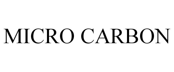 Trademark Logo MICRO CARBON