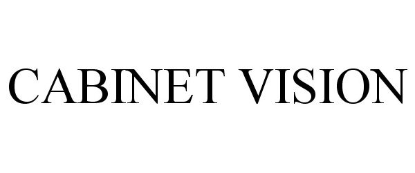 Trademark Logo CABINET VISION