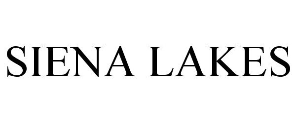Trademark Logo SIENA LAKES