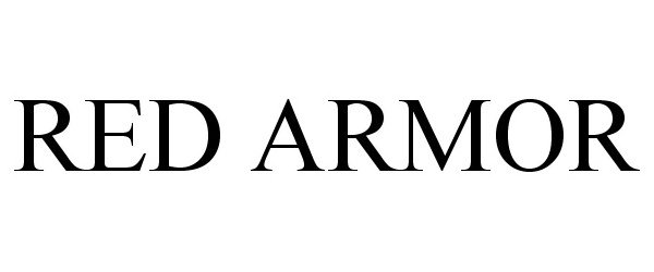 Trademark Logo RED ARMOR