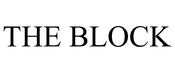 Trademark Logo THE BLOCK