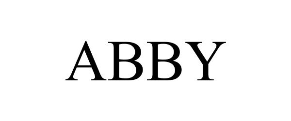 Trademark Logo ABBY