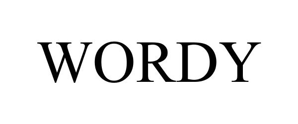 Trademark Logo WORDY