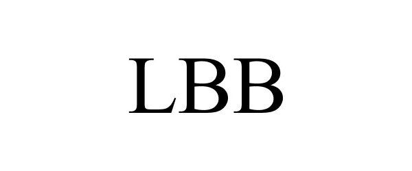 Trademark Logo LBB