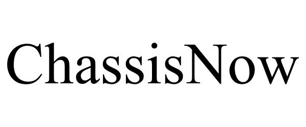 Trademark Logo CHASSISNOW