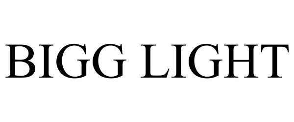 Trademark Logo BIGG LIGHT