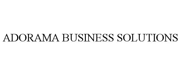  ADORAMA BUSINESS SOLUTIONS