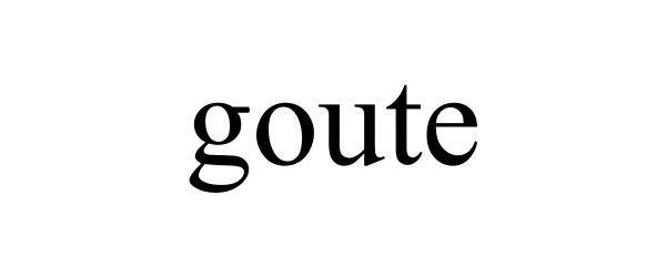 Trademark Logo GOUTE