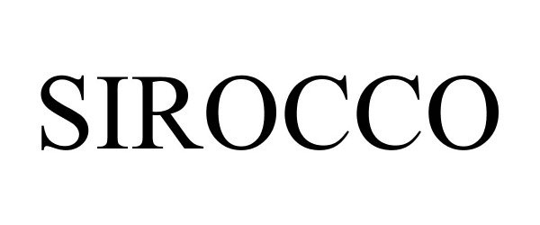 Trademark Logo SIROCCO