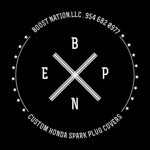  BOOST NATION. LLC. 9546820977 CUSTOM HONDA SPARK PLUG COVERS BNEP