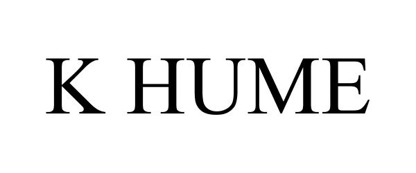 Trademark Logo K HUME