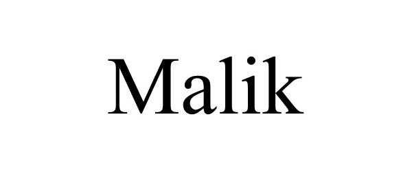 Trademark Logo MALIK