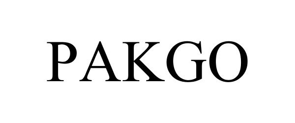Trademark Logo PAKGO