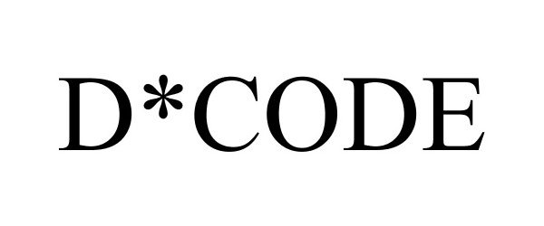 Trademark Logo D*CODE