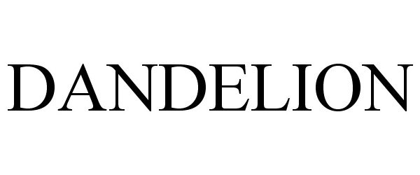 Trademark Logo DANDELION