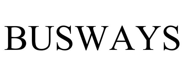 Trademark Logo BUSWAYS