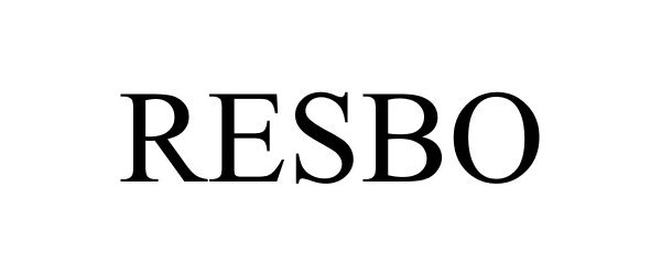 Trademark Logo RESBO