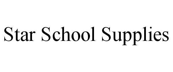 Trademark Logo STAR SCHOOL SUPPLIES