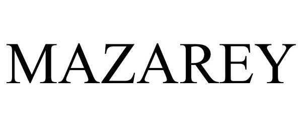 Trademark Logo MAZAREY