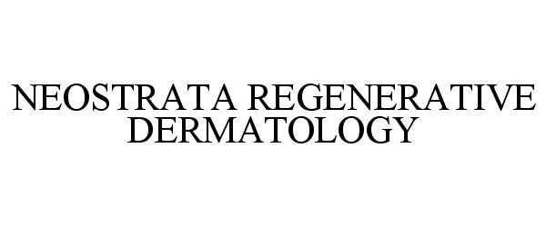  NEOSTRATA REGENERATIVE DERMATOLOGY